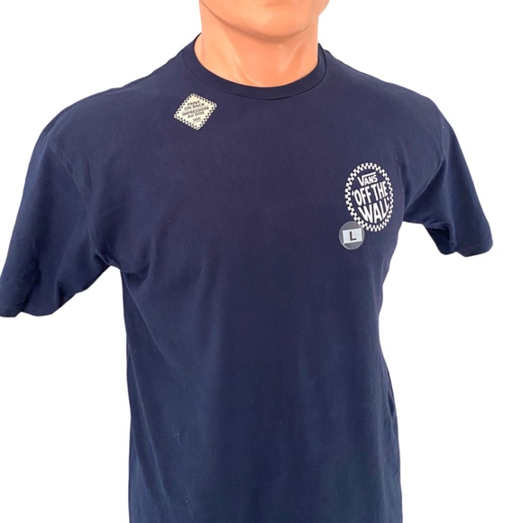 VANS Men's Forwarding OTW Navy T-Shirt Crew Neck Short Sleeve VN0A4OG2NVY - Picture 3 of 5